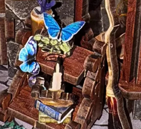 Un papillon posé