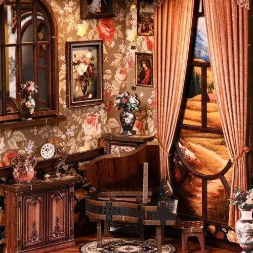 Salle de musique vintage