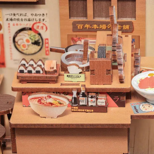 Ramen et table à manger