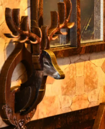 Trophée mural de cerf