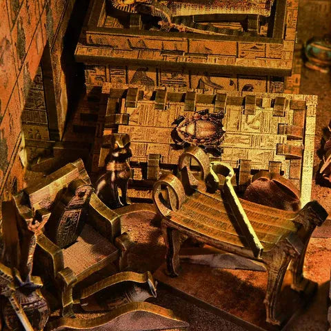 Scarabée et hiéroglyphes