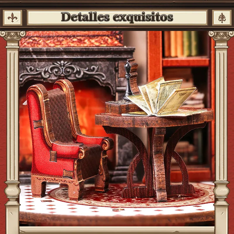 bureau vintage et canapé bordeaux