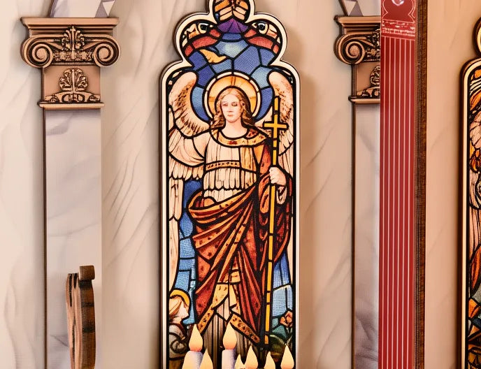 Vitrail angélique éclatant