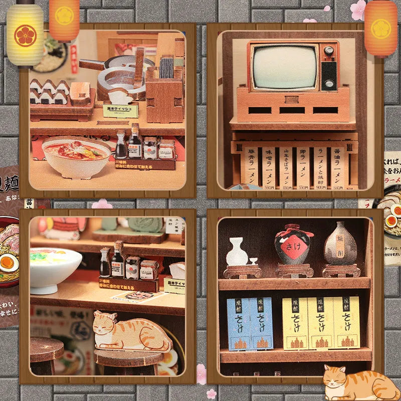 Book Nook - Morita-Ya, un kit créatif pour construire un diorama miniature. Parfait pour décorer une bibliothèque ou comme cadeau original pour un amoureux des livres. Par Nookette.
