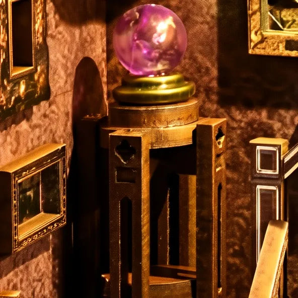 Boule de cristal et piédestal