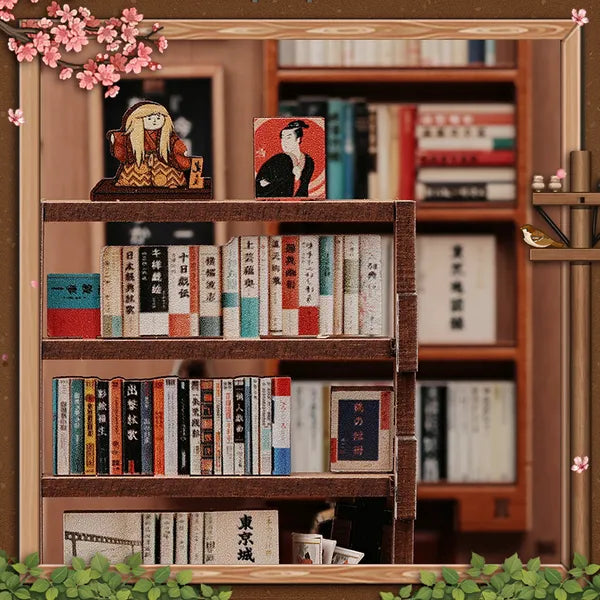 Bibliothèque japonaise authentique