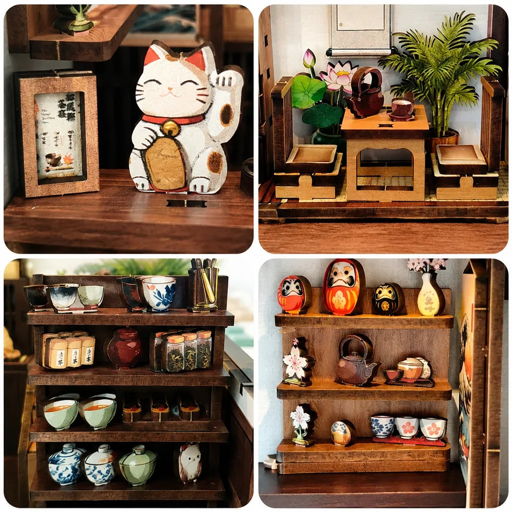 Maison Miniature - Cherry Blossom Tree Tea Pavilion
