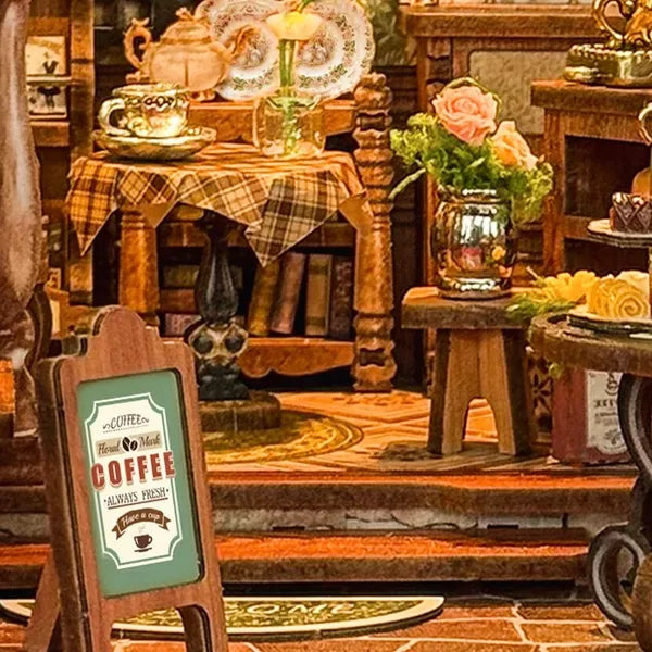 Chevalet vintage et table de bistrot