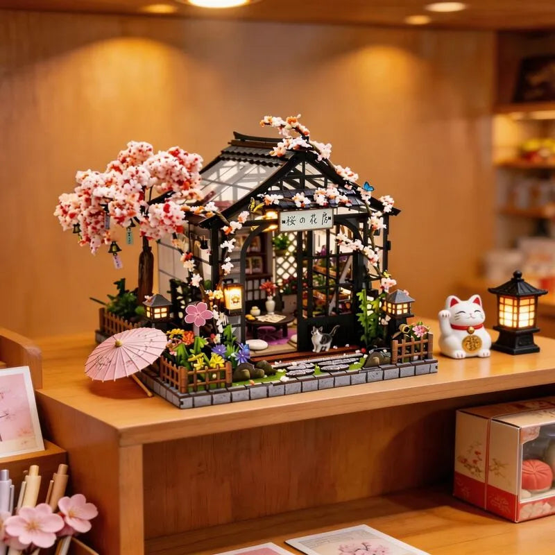 Maison Miniature -Spring Sakura Greenhouse
