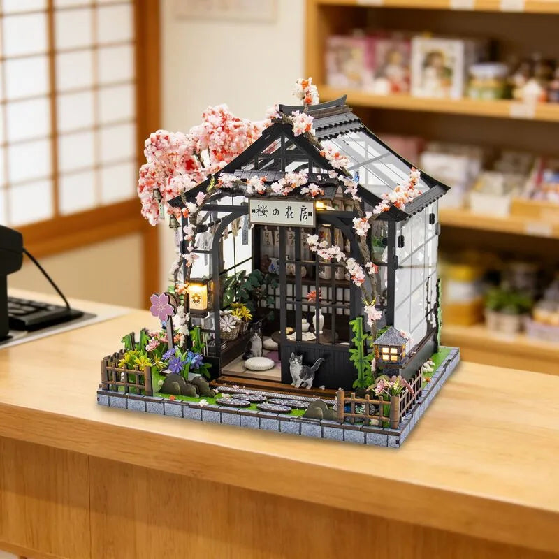 Maison Miniature -Spring Sakura Greenhouse