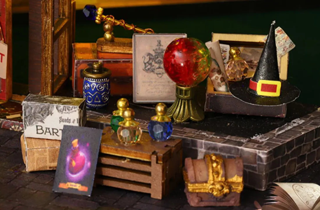 Différents objets magiques rares