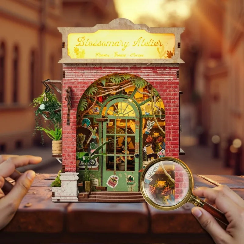 Vue d'ensemble du Miniature House - Blossomary Atelier avec scène détaillée